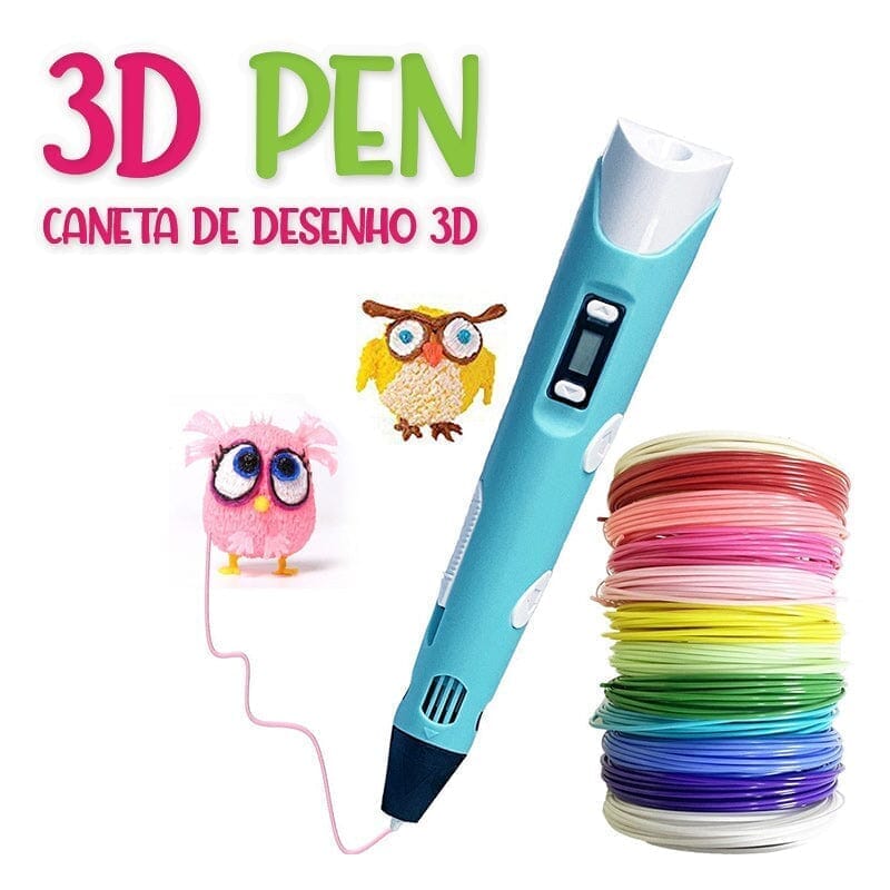 3D Pen Caneta de Desenho 3dpen-edu-001 VF Villa Kids 